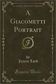 Book cover for "A Giacometti Portrait" by James Lord