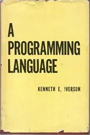 Book cover for "A Programming Language" by Kenneth E. Iverson