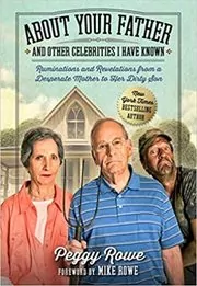 Book cover for "About Your Father and Other Celebrities I Have Known" by Peggy Rowe