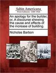 Book cover for "An Apology for the Builder" by Nicholas Barbon
