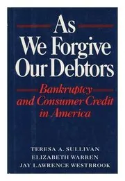 Book cover for "As We Forgive Our Debtors" by Elizabeth Warren