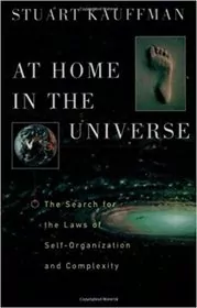 Book cover for "At Home in the Universe" by Stuart Kauffman