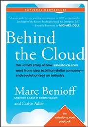 Book cover for "Behind the Cloud" by Marc Benioff