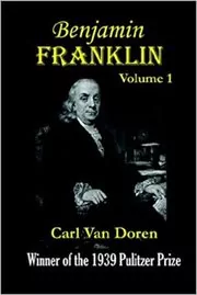 Book cover for "Benjamin Franklin" by Carl Van Doren