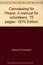 Book cover for "Canvassing for Peace" by Dr. Phil Zimbardo