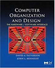 Book cover for "Computer Organization and Design" by David A. Patterson