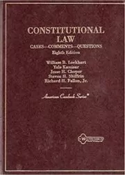 Book cover for "Constitutional Law" by William B. Lockhart