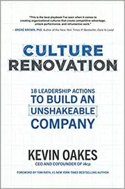 Book cover for "Culture Renovation" by Kevin Oakes