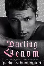 Book cover for "Darling Venom" by Parker S. Huntington