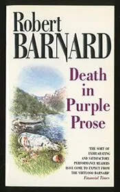 Book cover for "Death In Purple Prose / The Cherry Blossom Corpse" by Robert Barnard