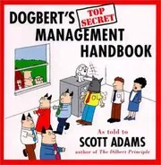 Book cover for "Dogbert's Top Secret Management Handbook"