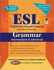 Book cover for "ESL Intermediate/Advanced Grammar" by Mary Ellen Munoz Page