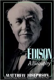 Book cover for "Edison" by Matthew Josephson