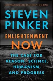 Book cover for "Enlightenment Now" by Steven Pinker