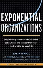 Book cover for "Exponential Organizations" by Salim Ismail