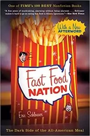 Book cover for "Fast Food Nation" by Eric Schlosser