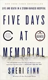 Book cover for "Five Days at Memorial" by Sheri Fink
