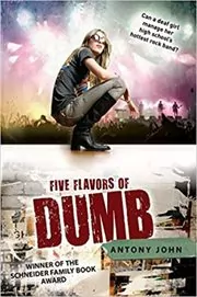 Book cover for "Five Flavors of Dumb" by Antony John