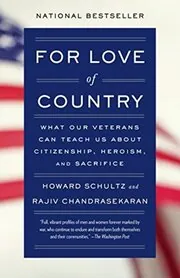 Book cover for "For Love of Country" by Howard Schultz