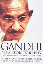 Book cover for "Gandhi" by Mahatma Gandhi