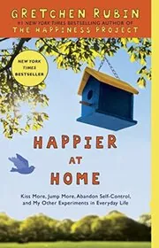 Book cover for "Happier at Home" by Gretchen Rubin