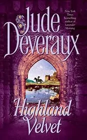 Book cover for "Highland Velvet" by Jude Deveraux