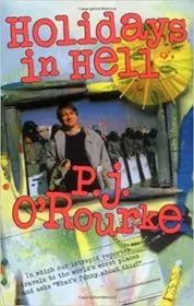 Book cover for "Holidays in Hell" by P. J. O'Rourke