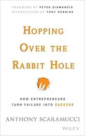Book cover for "Hopping over the Rabbit Hole" by Anthony Scaramucci