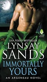 Book cover for "Immortally Yours" by Lynsay Sands