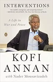 Book cover for "Interventions" by Kofi Annan