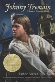 Book cover for "Johnny Tremain" by Esther Hoskins Forbes