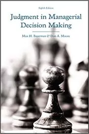 Book cover for "Judgment in Managerial Decision Making" by Max H. Bazerman