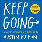 Book cover for "Keep Going" by Austin Kleon
