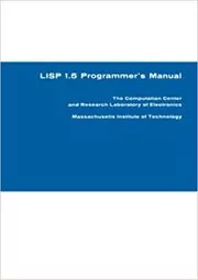 Book cover for "LISP 1.5 Programmer's Manual" by John McCarthy