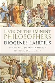 Book cover for "Lives of the Eminent Philosophers" by Diogenes Laertius