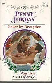 Book cover for "Lover by Deception" by Penny Jordan