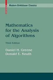 Book cover for "Mathematics for the Analysis of Algorithms" by Donald Knuth