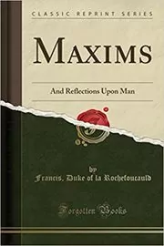 Book cover for "Maxims" by François duc de La Rochefoucauld