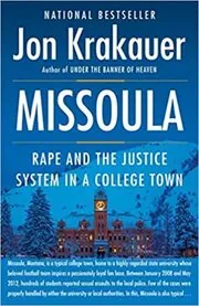 Book cover for "Missoula" by Jon Krakauer