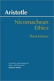 Book cover for "Nicomachean Ethics" by Aristotle