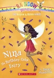 Book cover for "Nina the Birthday Cake Fairy" by Daisy Meadows