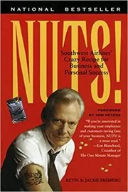 Book cover for "Nuts!" by Kevin Freiberg