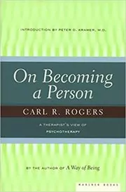 Book cover for "On Becoming a Person" by Carl Rogers