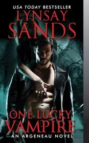 Book cover for "One Lucky Vampire" by Lynsay Sands