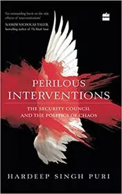 Book cover for "Perilous Interventions" by Hardeep Singh Puri