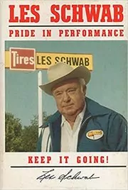 Book cover for "Pride in Performance" by Les Schwab