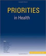 Book cover for "Priorities in Health" by Dean T. Jamison