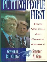 Book cover for "Putting People First" by Bill Clinton