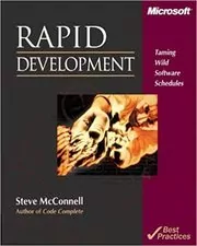 Book cover for "Rapid Development" by Steve McConnell