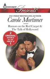 Book cover for "Rumors on the Red Carpet / The Talk of Hollywood" by Carole Mortimer